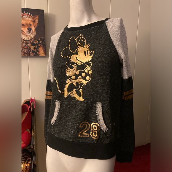 Minnie Mouse Raglan Pullover Sweater - Picture 1 of 3